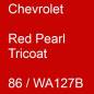 Preview: Chevrolet, Red Pearl Tricoat, 86 / WA127B.